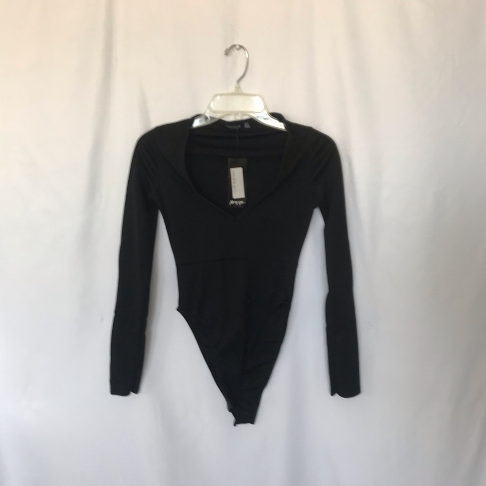 NWT Nasty Gal black leotard body suit Size 2